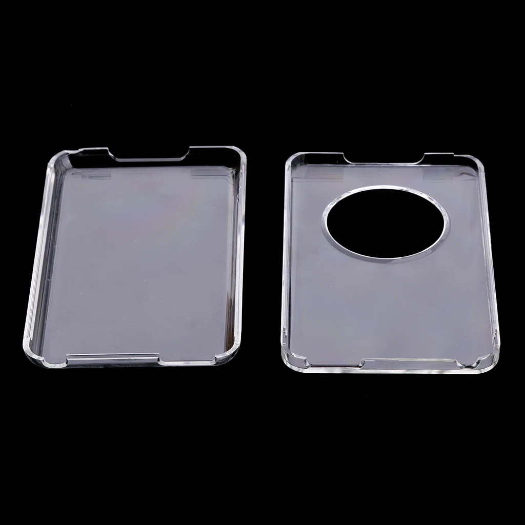 Portable High Quality PC Transparent Classic Hard Case for iPod Classic 80GB/120GB/New 160GB Plastic Screen Protectors