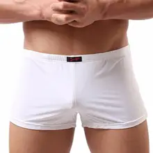 Мужские сексуальные мягкие мужские боксеры, хлопковые боксеры, мужское нижнее белье, боксеры pour homme