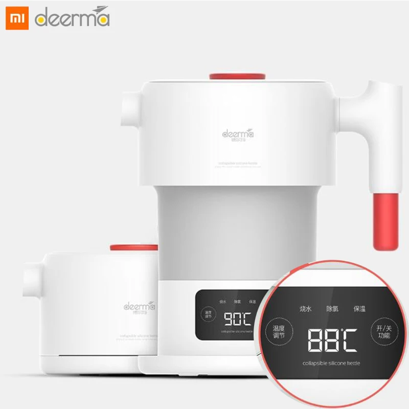 Xiaomi Deerma 0.6L складной портативный Электрический чайник для воды ручной Электрический колба для воды горшок автоматическое отключение защиты чайник