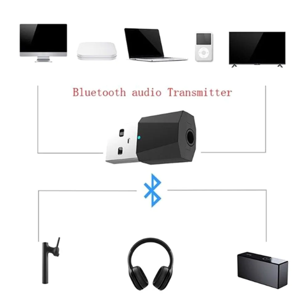 USB Bluetooth 4,2 стерео аудио передатчик для ТВ телефон ПК