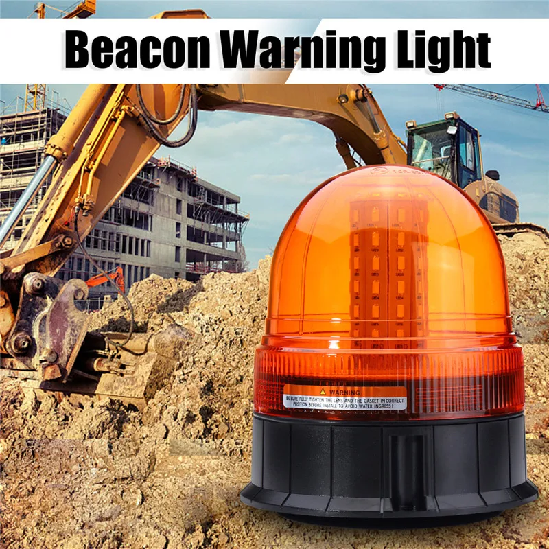 

12W 60 LED Roadway Safety Emergency Lamp Vehicle Flash Stobe Rotating Beacon Warning Light Traffic Light