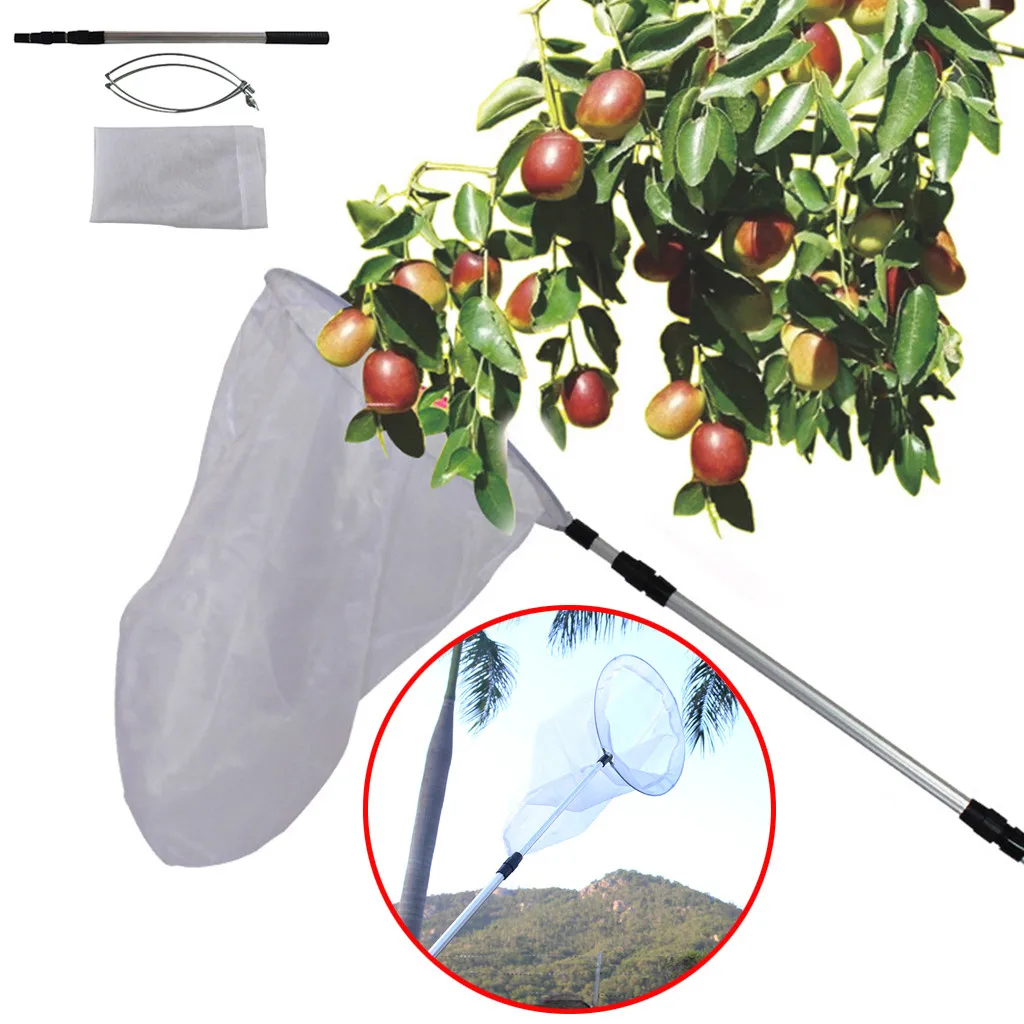 

Hot Extendable Fishing Butterfly Dragonfly Insect Net Aluminum Alloy Pole Handle Telescopic Landing Net Lengthen Tuck Net