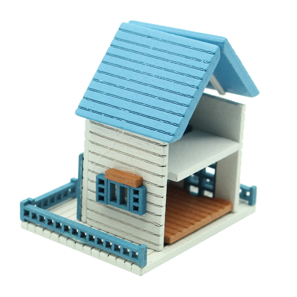1:12 Scale DIY Wooden Dollhouse Handcraft Miniature Project Toy Red Castle