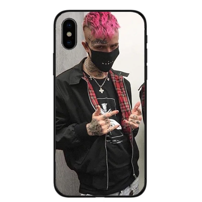 Лидер продаж чёрные жесткие чехлы для телефона POP rapper Lil Peep iPhone 6 6s 7 8 Plus 5s se X10 XR