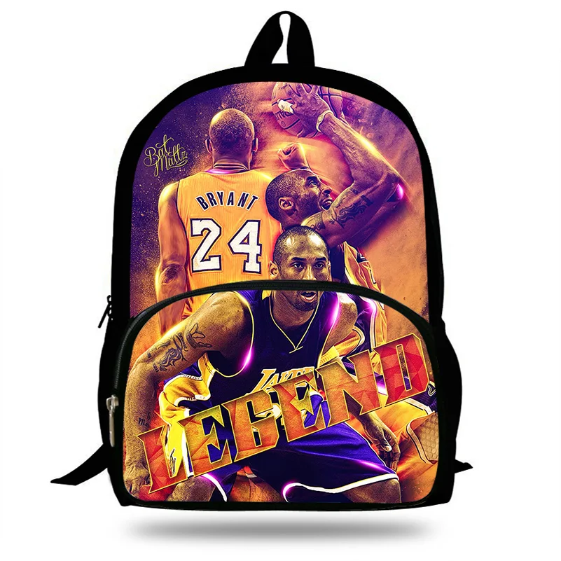 

2019 Nylon Children School Bags Kobe Bryant Print Kids Backpack Casual Laptop School Bags for Teenagers Boys Backpacks