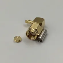 Разъем rp. sma разъем мужской 10 шт. 90 обжимной RG174 RG316 LMR100 кабель правый угол