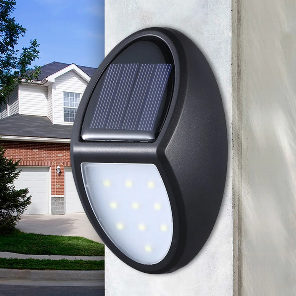 10 светодиодный солнечный свет Водонепроницаемый IP65 безопасности настенный светильник энергосберегающий дворовый путь домашний сад аварийная лампа бра Авто Вкл/Выкл