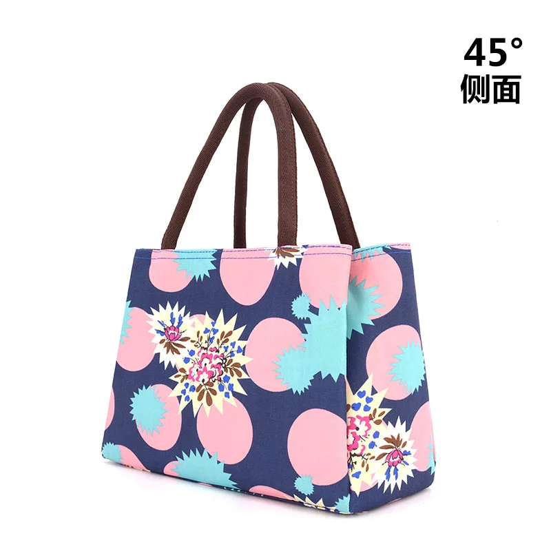 

2016 Flower Pattern 3 layer Lunch Bag Women Cute Lunch Bag Handbag Lunchbox Bag Children Office/School/Picnic Lancheira