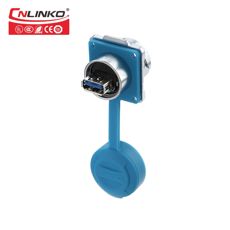 Cnlinko Industrial 1.5A IP67 USB коннектор 3 0 панелей металлический круглый водонепроницаемый