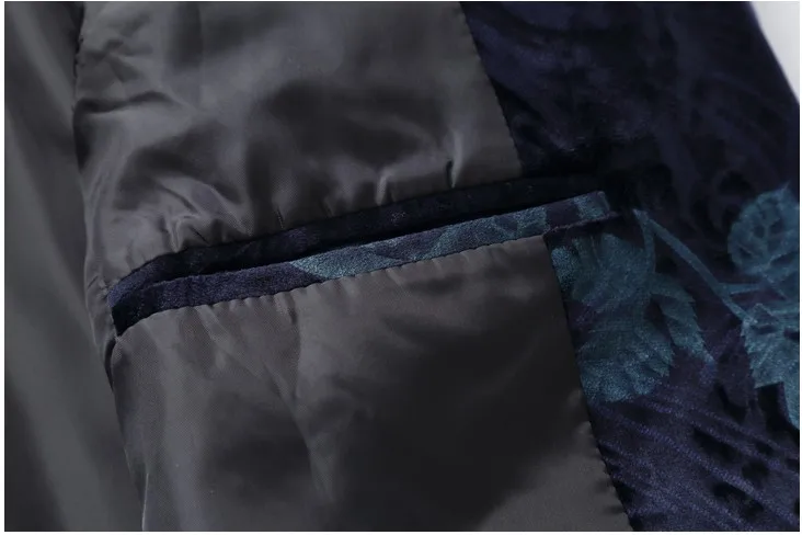 LONMMY 5XL 6XL мужские блейзеры и костюмы Куртки блейзер с цветами для мужчин костюм куртка цветочный блейзер masculino slim fit Синий Красный