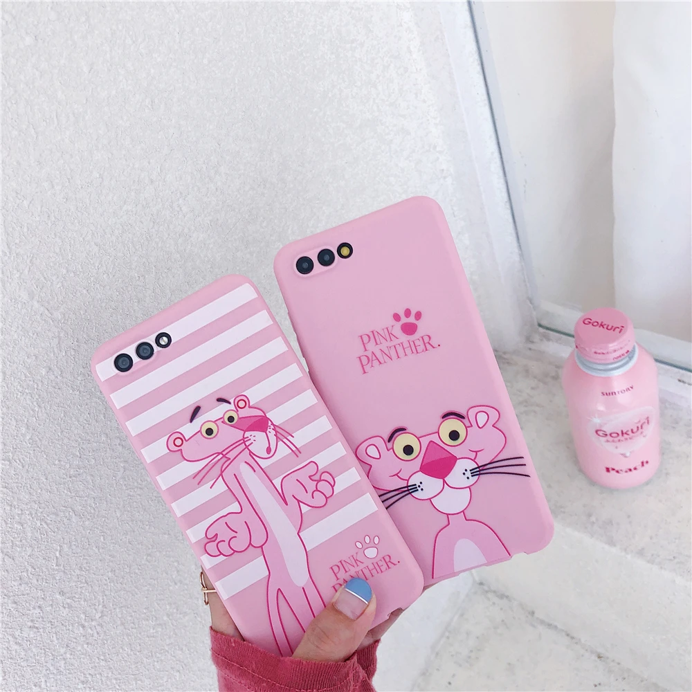 Lovely Pink Cases For HUAWEI P10 Plus Lite Panther Phone Case Mate 9 10 Pro P20 Nova 2 3E Honor V9 V10 |