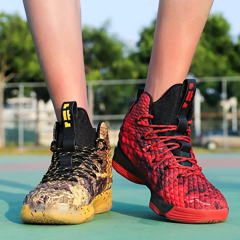 

2019 New Trend comfortable Unisex Basketball shoes Men Non-slip Popular Sneaker Women Kids zapatos baloncesto Boy Cool Ball shoe