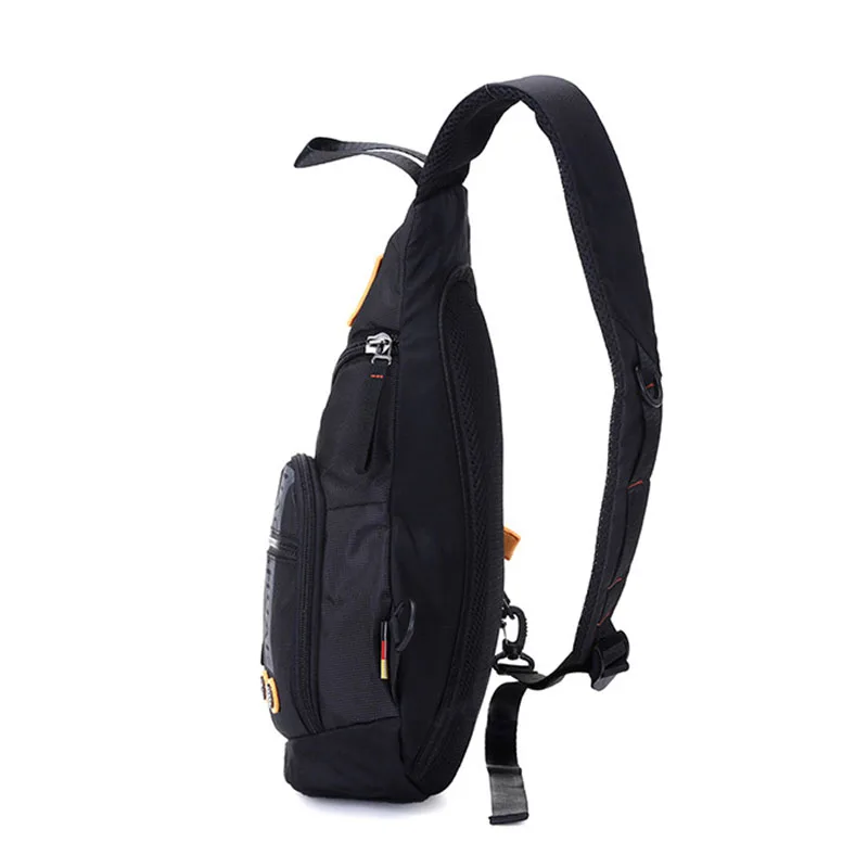 Men's Nylon Sling Knapsack Shoulder Messenger Cross Body Trekking Bags Chest Bag Laptop Kettle Travel Assault Single Back Pack
