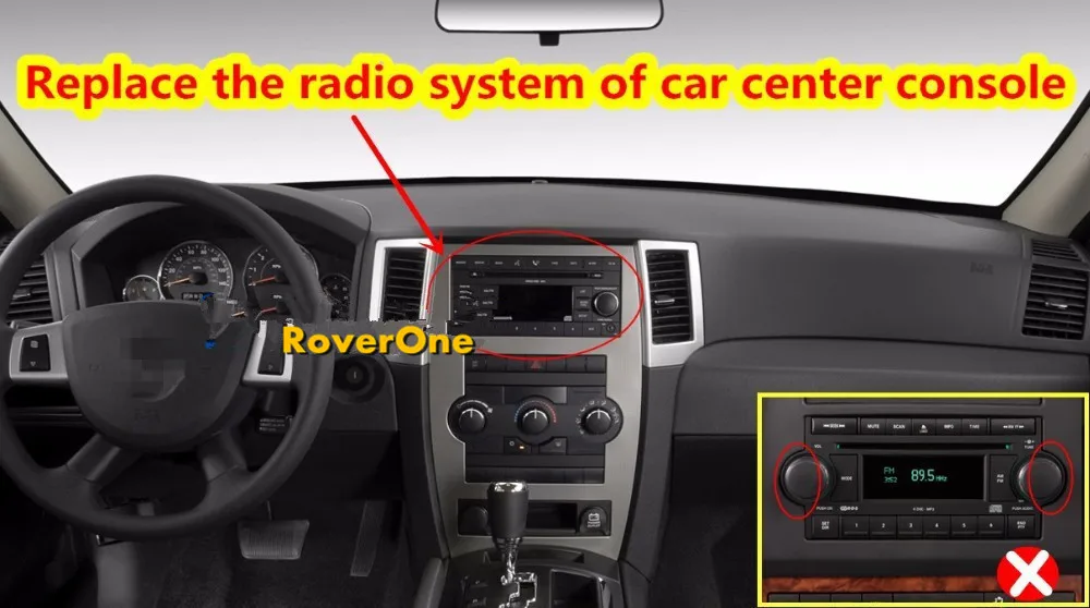 Excellent RoverOne Android 9.0 Car Radio Multimedia Player For Jeep Commander Compass Wrangler Unlimited Grand Cherokee For Dodge RAM 4