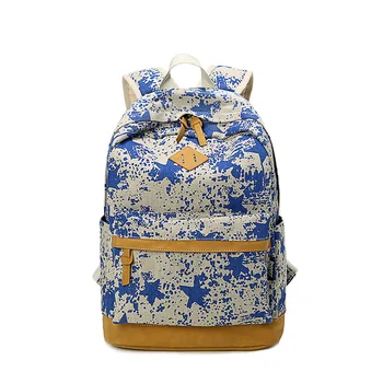 

Canvas Satchel Rucksack School Bags for Teenagers Girls School Backpack Mochila Escolar Floral Printing Women Backpack
