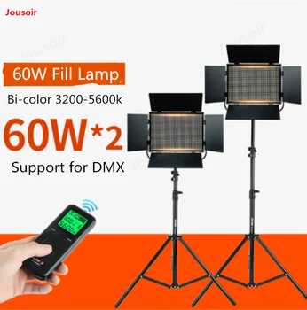 

60W double lamp Live photography lighting set indoor portrait camera fill light professional LED lamp CD50 T03
