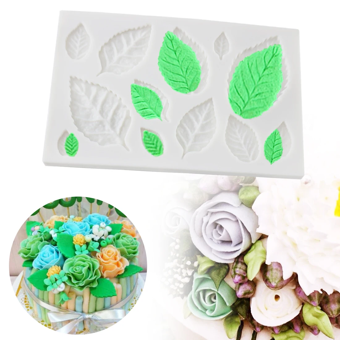 

Candy Mould 1PC Tree Leaf Shape Silicone Chocolate Soap Mold Baking Pan Cake Decorating Tools Kitchen Baking Pastry