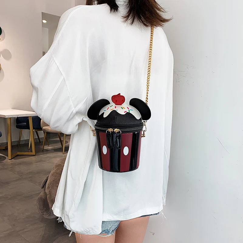 Модная женская сумка на плечо из искусственной кожи с милыми мультяшными ушками, мини-сумка через плечо, женская сумка-клатч