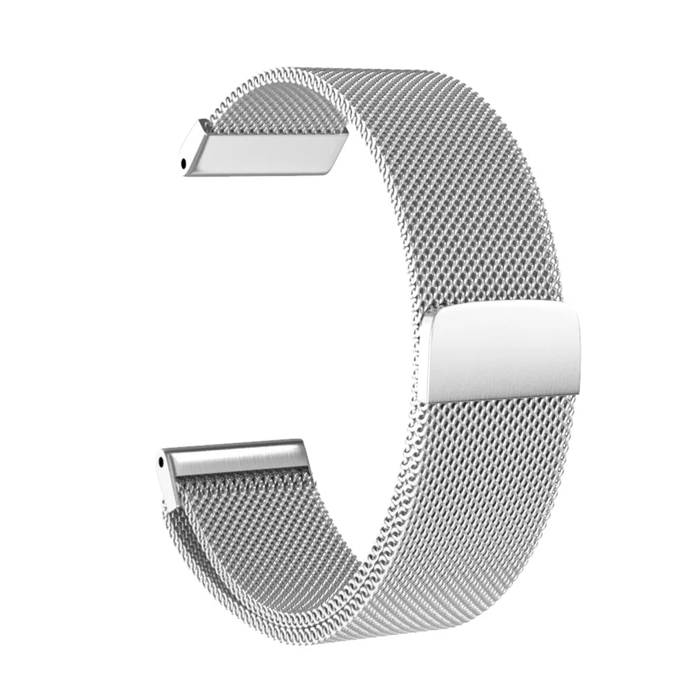 

Replacement Quick Release 22mm Clock Band Magnetic Buckle Stainless Steel Milanese Loop Mesh Band for Garmin Instinct LL@17