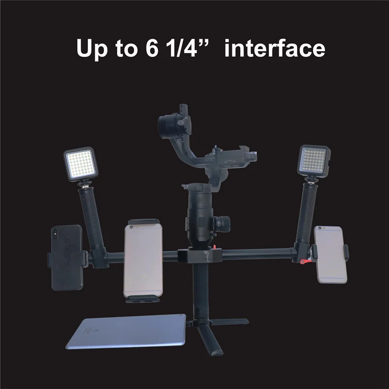 Gimbal камера экшн с двойной ручкой держатель Расширенная ручка Аксессуары для