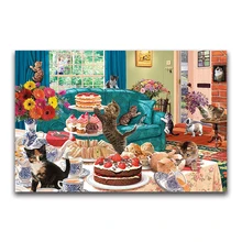 5d пользовательские алмазная живопись кот торт вышивка крестиком Рождество Санта-Клаус Снеговик дар home decor diy pintura стразами ponto cruz