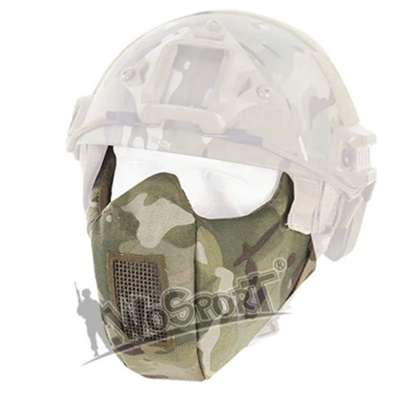

Wosport Field Tactical Helmet Accessories Lower Half Face Military Tactical Facepiece Hunting Outdoor Tactical Airsoft Masks