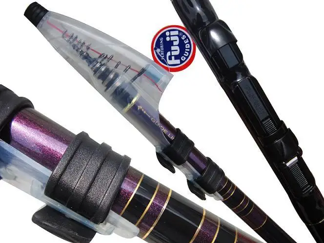 Vara de Pesca Telescópica de Fibra de Carbono Japonês Alimentador Carpa Surf Casting Rod Rocha Fiação Ultra Light 5.3 Metros Mod. 1236029 3 Varas de pescar