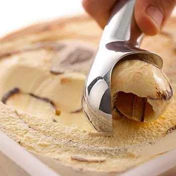 

Stainless Steel Ice Cream Spoon Portable Aluminum Alloy Non-stick Anti-feeze Ice Cream Baller Scoop Home Kitchen ToolsHome