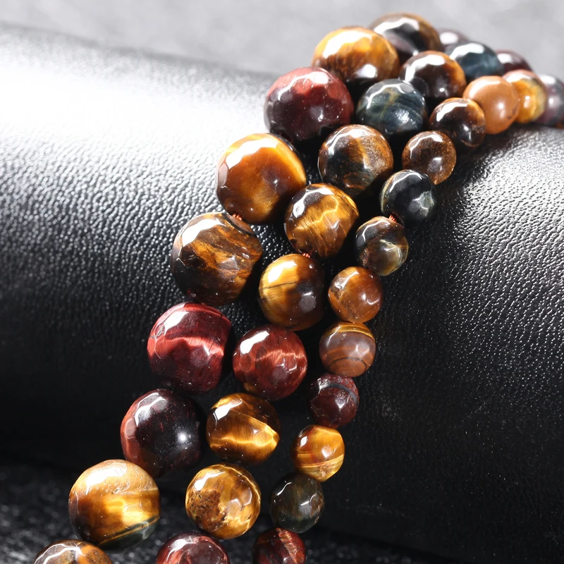 natural stone tiger eye loose beads 6mm 8mm 10mm wholesale fit jewelry