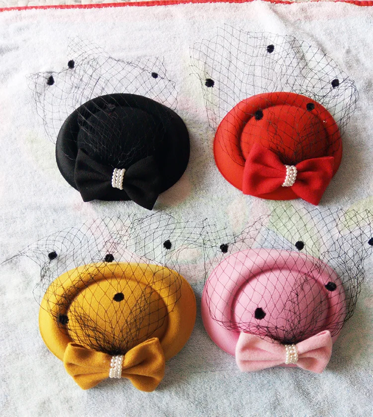 Женская фетровая шляпка Таблетка из хлопка и фетра|pillbox hat|hats forhats for women |