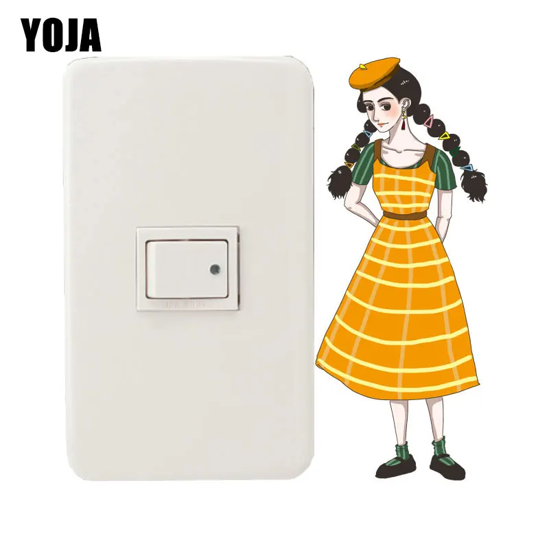 YOJA Красивое Летнее платье с героями мультфильмов для девочек наклейка