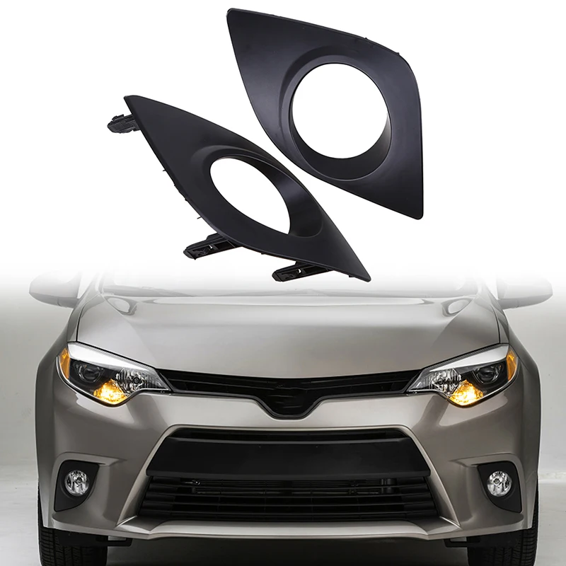

Car Front Fog Lamp Cover Head Fog Light Cover Trim Fit for Toyota Corolla(Eco,Eco Plus,L,LE) Pre-facelift 2014-2016