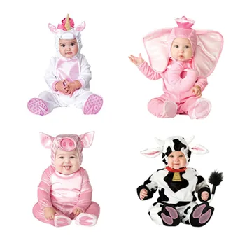 

2018 Baby Rompers Newborn Bebe Clothes Animal Pirate Dinosaur Penguin Santa Claus Carnival Christmas Halloween Costume for Kids