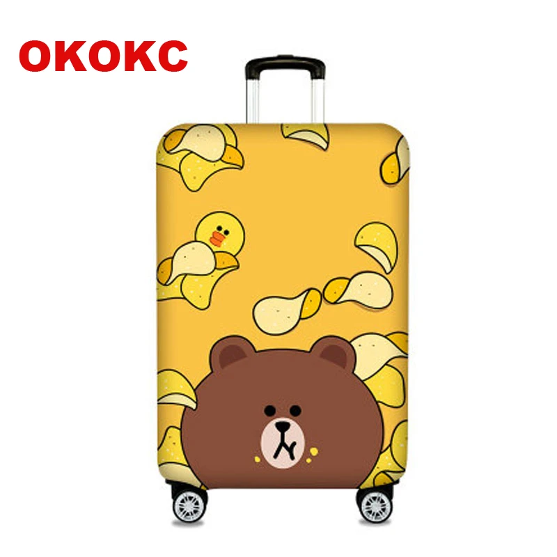 Плотный Дорожный Чехол на чемодан OKOKC с картофельными чипсами защитный чехол