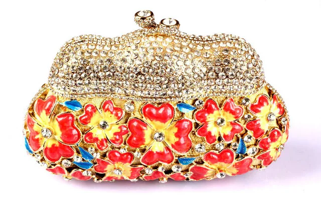 Fl Red Branded Clutches Online Ping Beautiful Designer Fl Red Branded Clutches Online Ping Beautiful Designer Clutch Handbags For Women Inexpensive Occasion Crystal