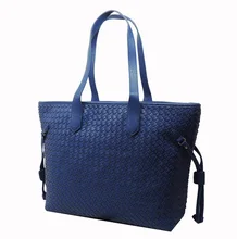 2017 neue Mode Einfarbig Echtem Leder Schaffell Taschen Weben Handtaschen frauen Schultertasche Weave Satchel handtasche weiblichen