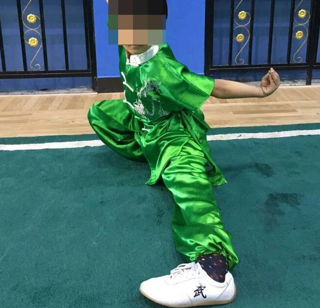 Wushu костюмы унисекс для взрослых и детей одежда кунг фу вышитый дракон changquan