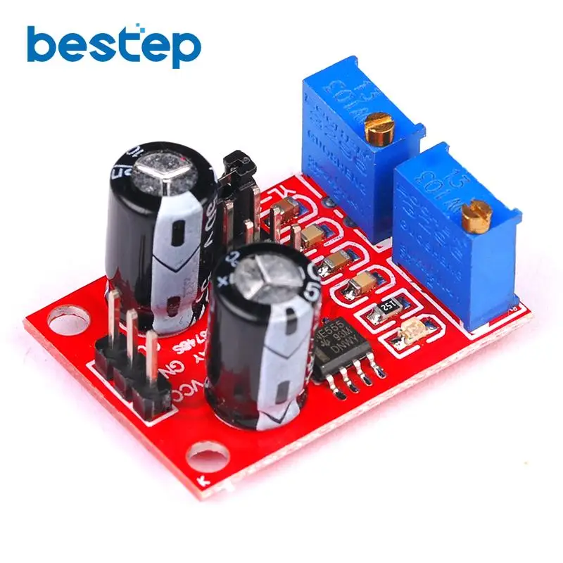 

NE555 Pulse Frequency Duty Cycle Adjustable Module Square Wave Signal Generator