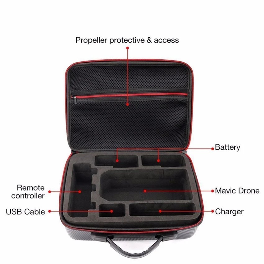 PU-Waterproof-Shoulder-Bag-Case-Protector-EVA-Internal-Waterproof-for-DJI-Mavic-Pro-Quadcopter-FPV-Drone_