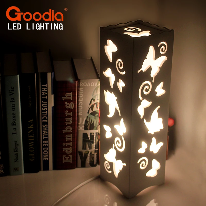 

40W Decorative table lamp vintage Wood Plastic Rustic Style Brief Modern Lampshade Living Room Bedroom AC110-220V desk light