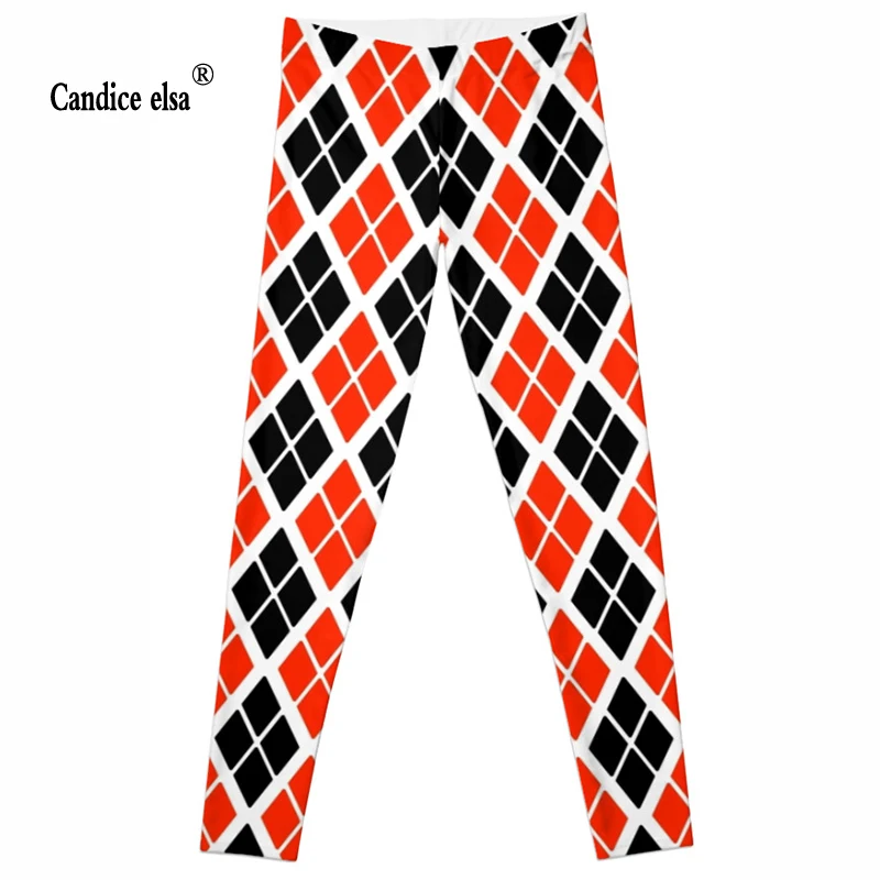 

CANDICE ELSA leggings women workout female pants elastic fitness legging bradypod print trousers plus size drop shipping