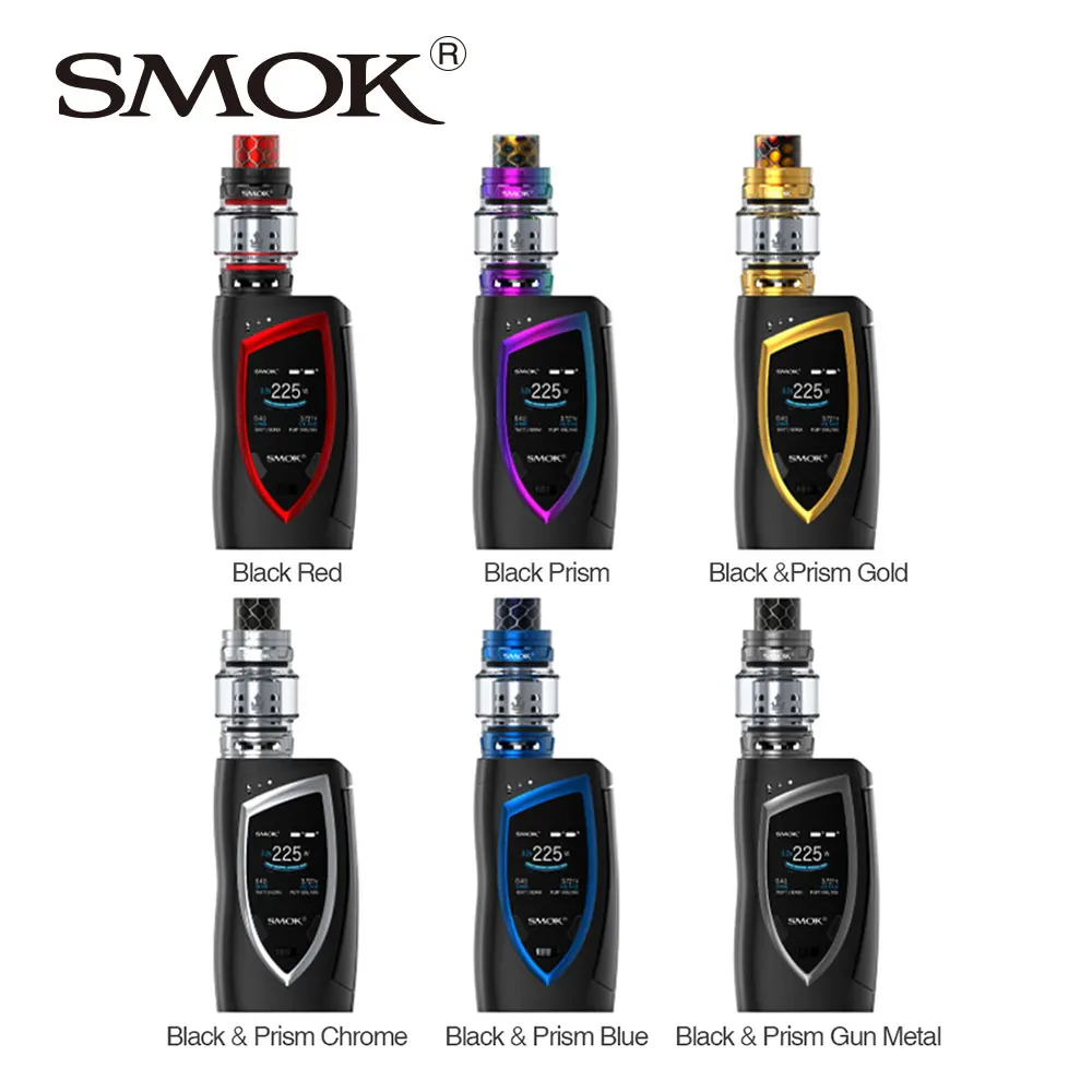 Original SMOK Devilkin 225W Starter Kit with 8ml/ 2ml TFV12 Prince Atomizer & 225W Devilkin MOD Compatible with Q4/X6/T10 Core