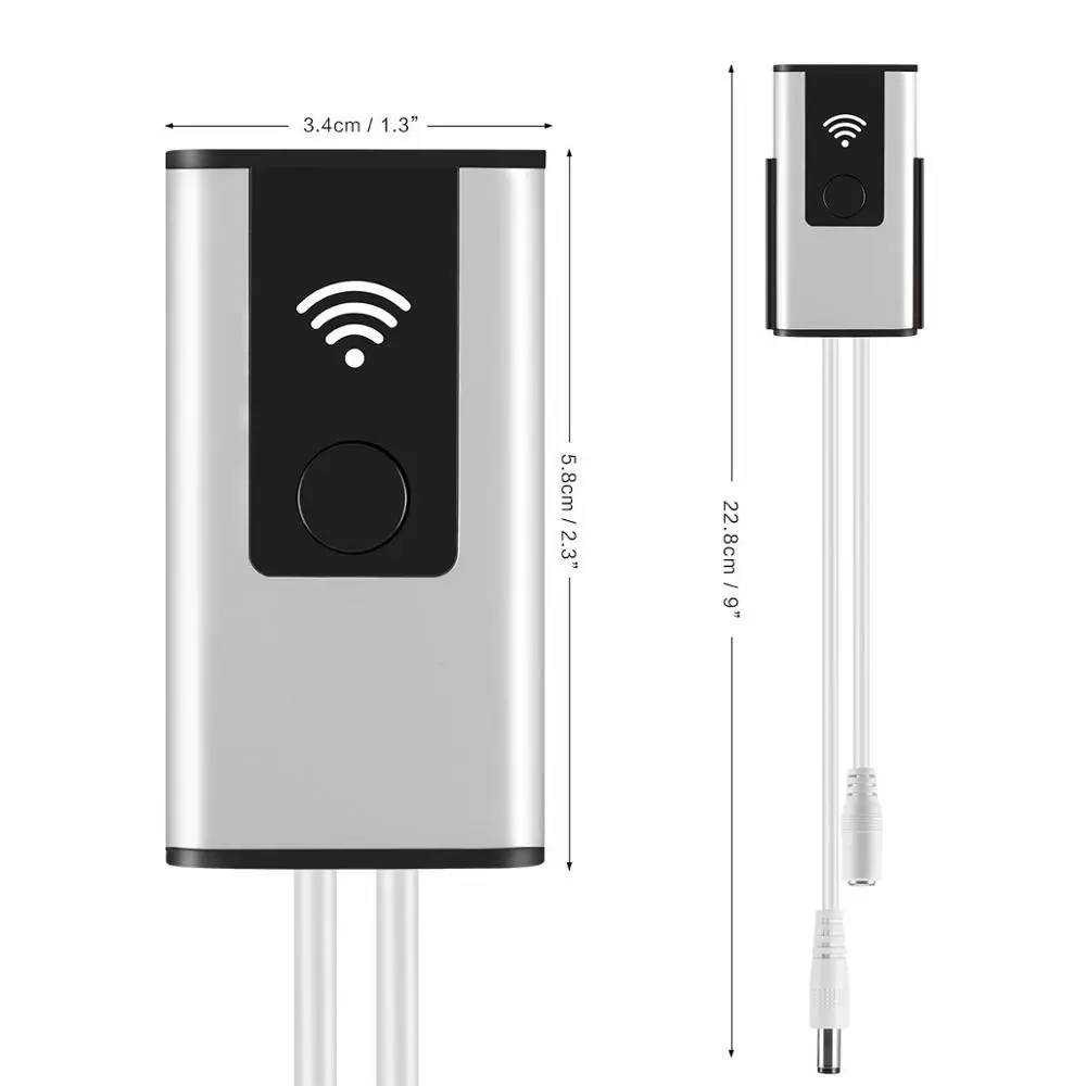Contrôleur sans fil WIFI intelligent pour bandes lumineuses LED pour synchroniser la lumière avec la musique dans Amazon Alexa et Google Home avec APP Womo Smart_9