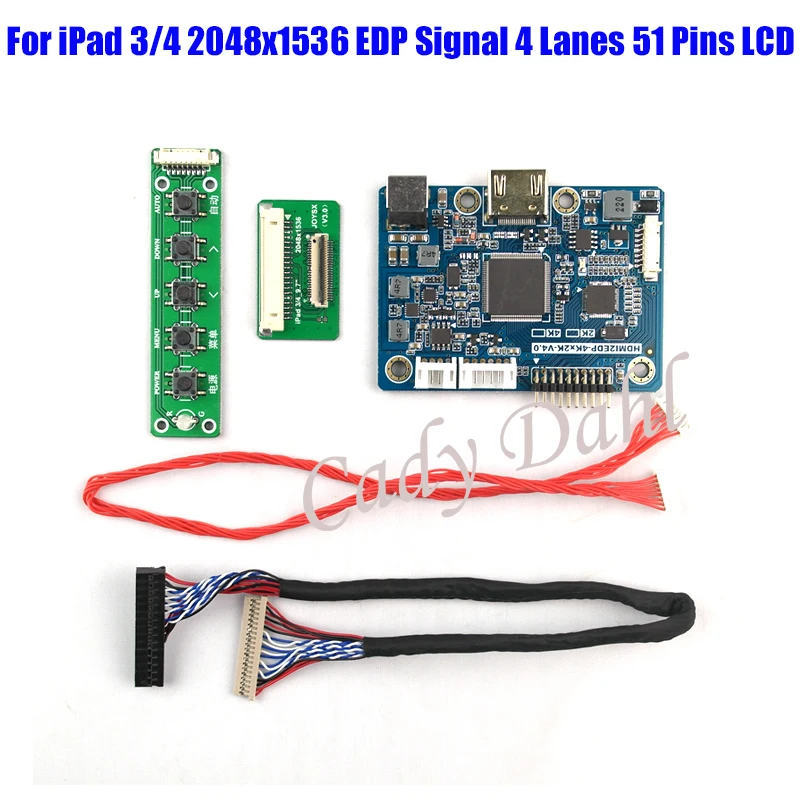 Mini HDMI LVDS Controller Board for iPad 3 4 9.7 inches Resolution