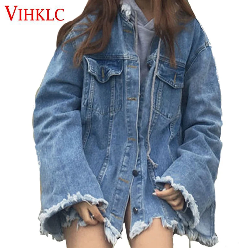 women's polo denim jacket