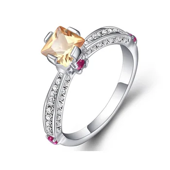 

Silver Rings 100% Guaranteed Real 925 Sterling Silver Jewelry Ring with CZ