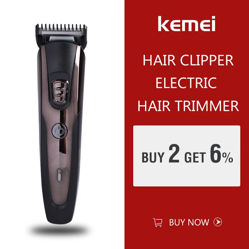 Kemei Km 1655 Hair Clipper Reachargeable Hair Trimmer Cutting