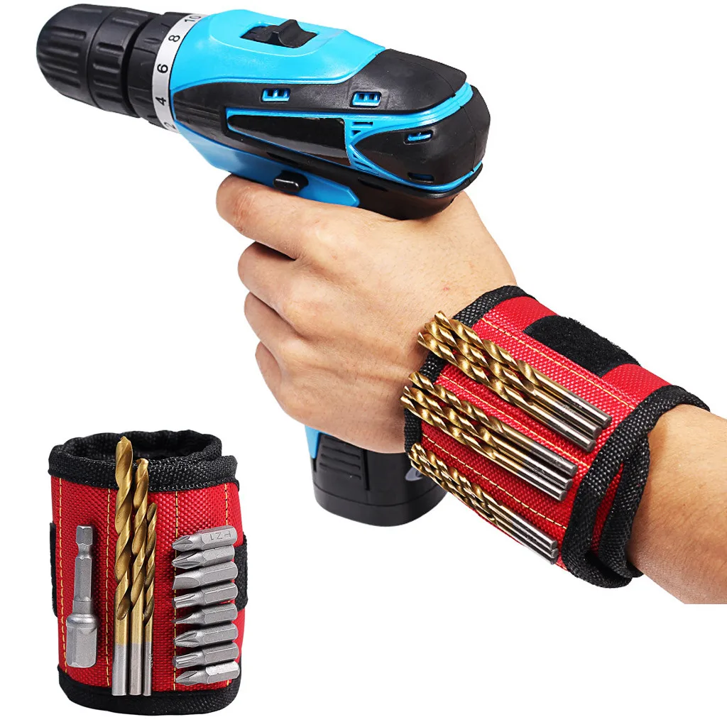 3 Wristband Pocket Tool Belt Pouch Bag Screws Holding Working