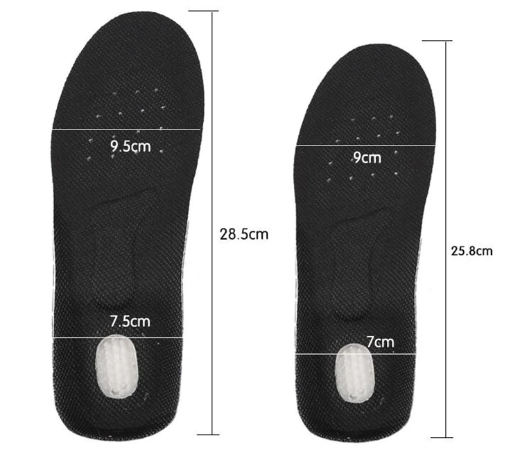 Крутые стельки для мужчин и женщин, амортизирующие стельки, силиконовые гелевые стельки для ухода за ногами, спортивные стельки для бега любого размера