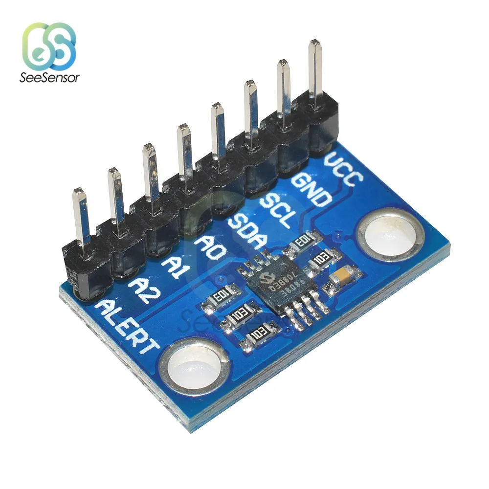 

MCP9808 I2C Temperature Sensor Module Board for Arduino 2.7V-5V Breakout Board Module High Accuracy